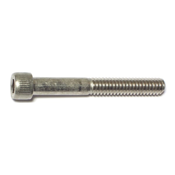 Midwest Fastener 1/4"-20 Socket Head Cap Screw, Plain 18-8 Stainless Steel, 2 in Length, 8 PK 67822 - main